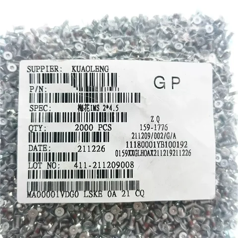 Оригинальная задняя крышка ноутбука, стандартный винт для DELL XPS 13 7390 9310 9315 2 в 1