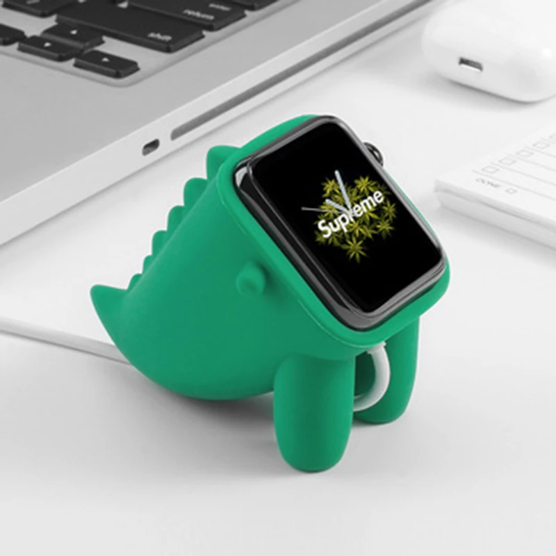 

Cartoon Cute Pet Silicone Smart Watch Charging Bracket for iwach Base Apple Watch 7 Series 6 5 4 3 2 1 Display Stand