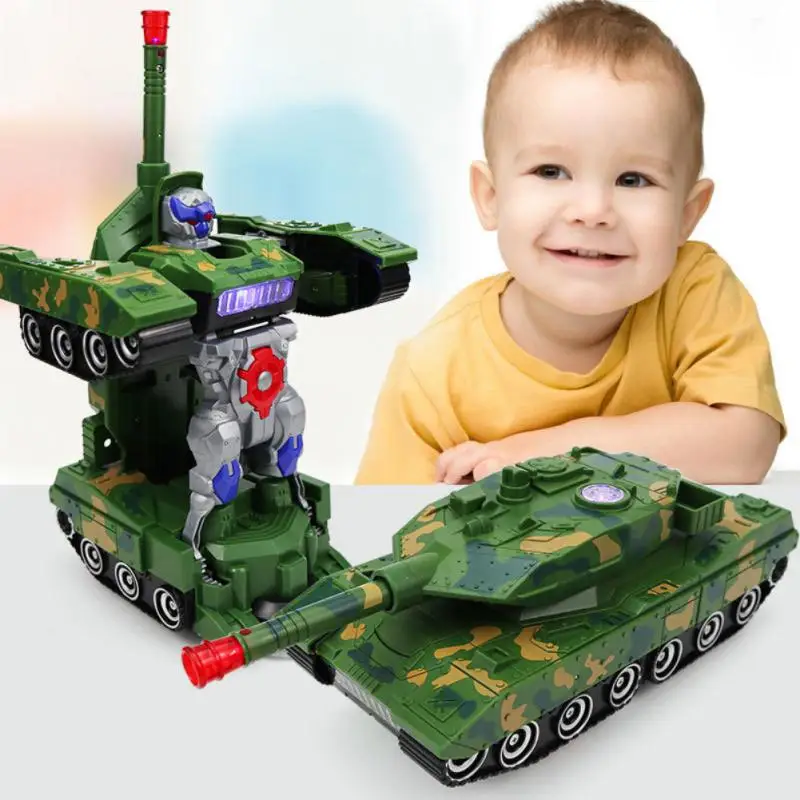 

Tank For Boys Age 3-10 Transformation Tank Robot Toys For Child Electric Deformation Tank Robot Toys For Kid Transformin Gift