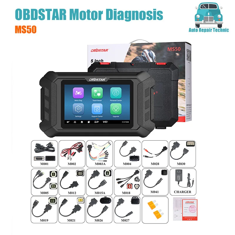 

OBDSTAR MS50 Standard 5 Inch New Generation of Intelligent Motorcycle Diagnostic Tools WiFi Connection Automotive Diagnosis