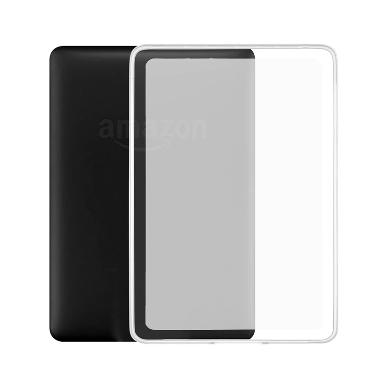 

Soft Jelly Case For Amazon Kindle Paperwhite 5 11th Generation 6.8 inch Transparent White Back Cover