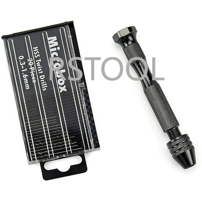 

Pin Vise Hand Drill Precision Manual Micro Drill Bit for DIY Wood Jewelry Resin Plastic etc. 20Pcs Mini Drill Bits Set 0.3-1.6mm
