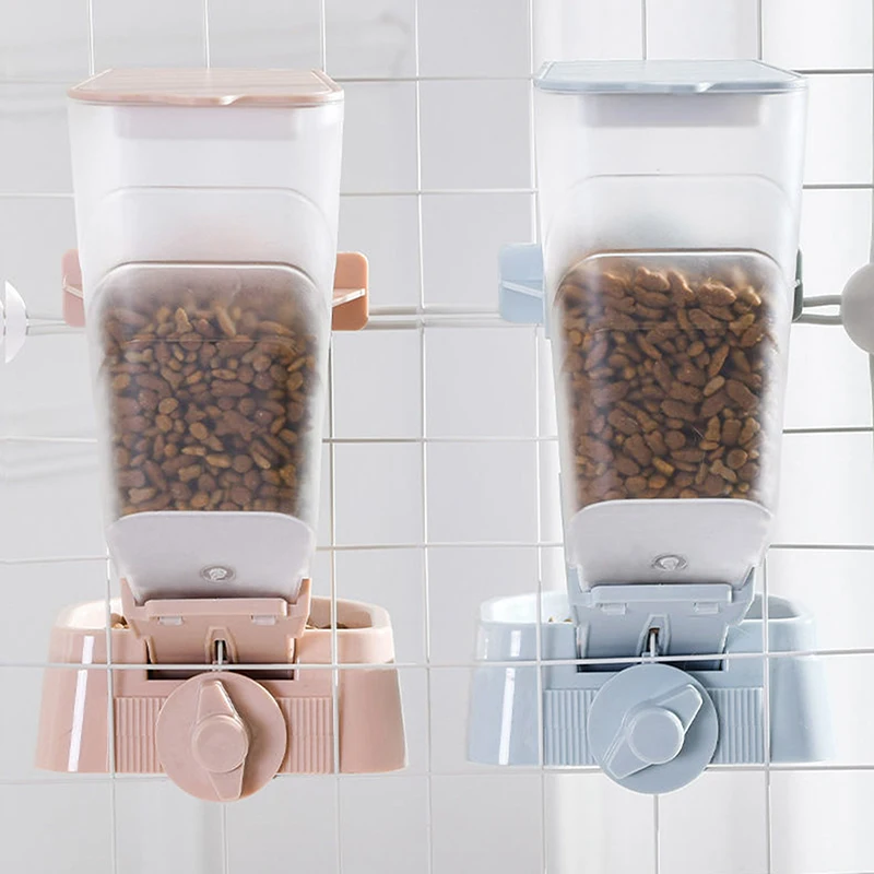 

Pet Bowls Cage Automatic Hanging Feeder Pet Water Bottle Food Container Dispenser Bowl For Puppy Cats Rabbit Pet Feeding Product