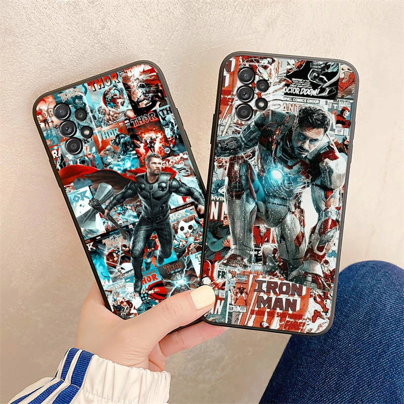 

Marvel Iron Man Phone Cases For Samsung Galaxy S20 FE S20 Lite S8 Plus S9 Plus S10 S10E S10 Lite M11 M12 Coque Carcasa Soft TPU