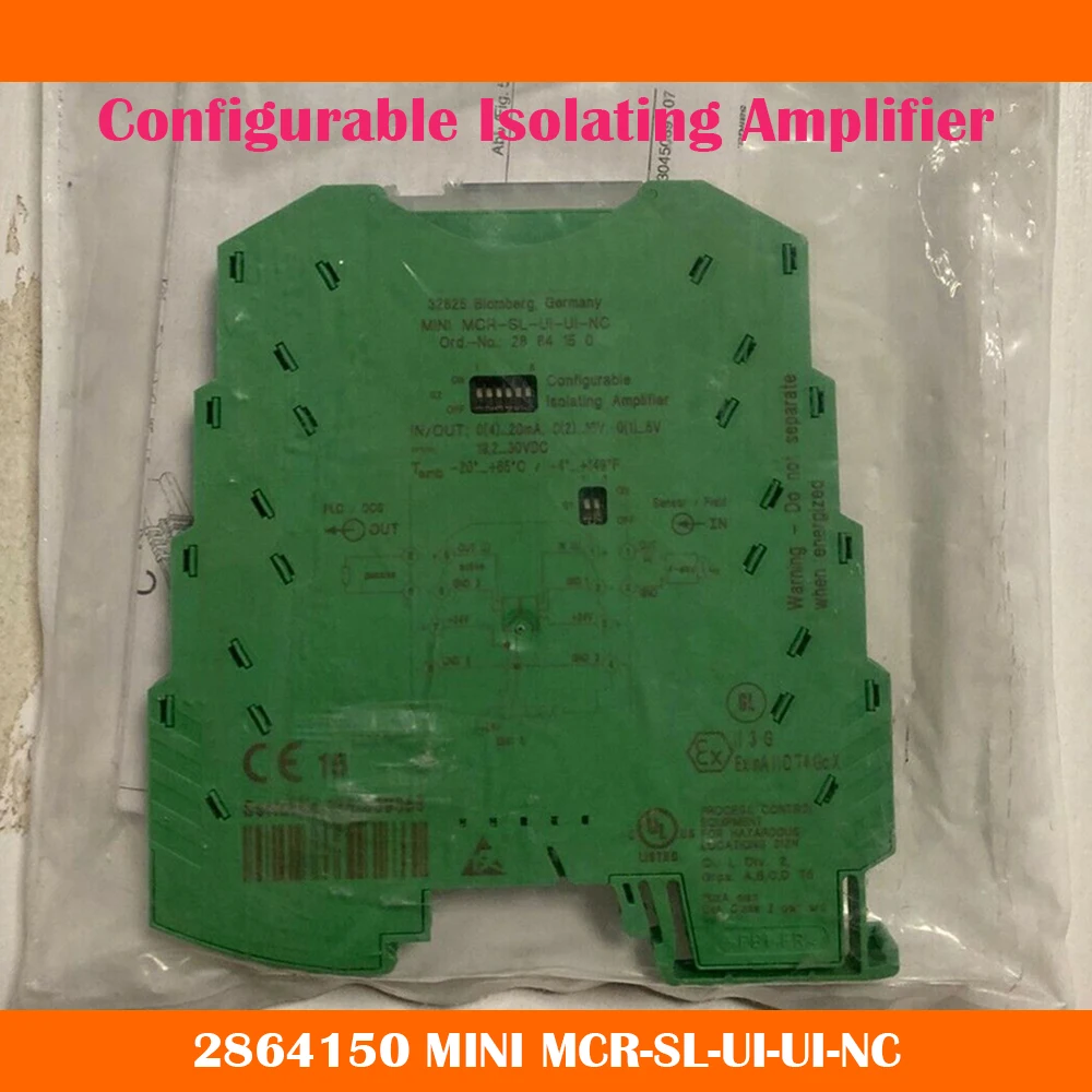 

New 2864150 MINI MCR-SL-UI-UI-NC Configurable Isolating Amplifier For Phoenix Signal Conditioner Fast Ship Work Fine