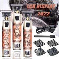 2022 usb t9 hair clipper professional electric hair trimmer barber shaver trimmer beard 0mm men hair cutting machine for men