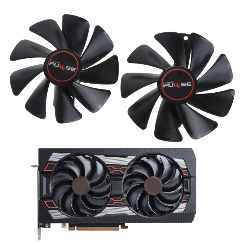 

Кулер для видеокарты Sapphire RX 5700XT RX5700 RX5600XT RX5500XT, 1/2 шт.