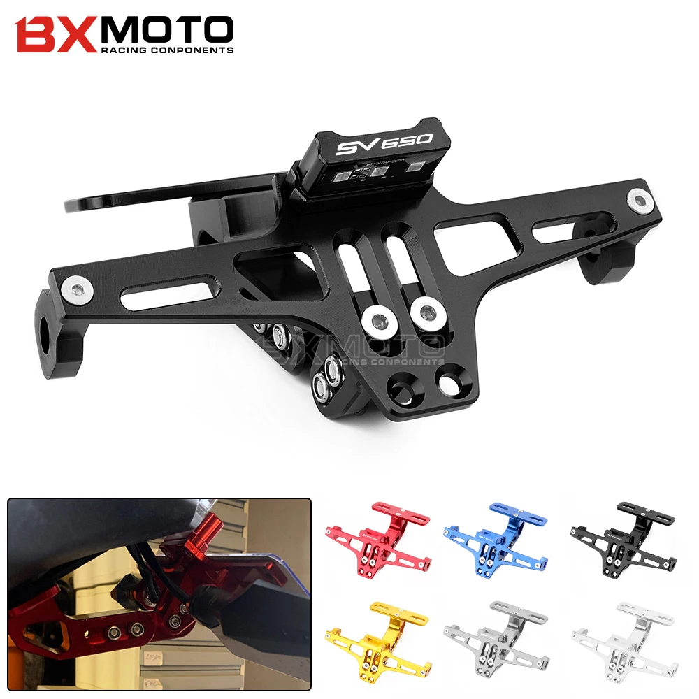 

Motorcycle Universal Adjustable Fender Eliminator Tail Tidy Rear License Plate Holder Fit For SUZUKI SV650 SV 650 sv650 sv 650