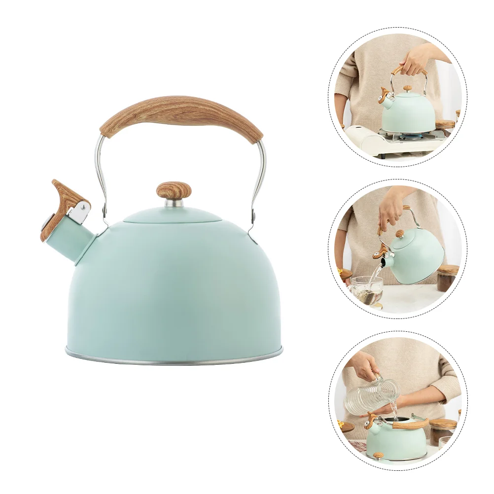 

1pc 2.5L Automatic Whistle Teakettle Stainless Steel Kettle Home Tea Kettle