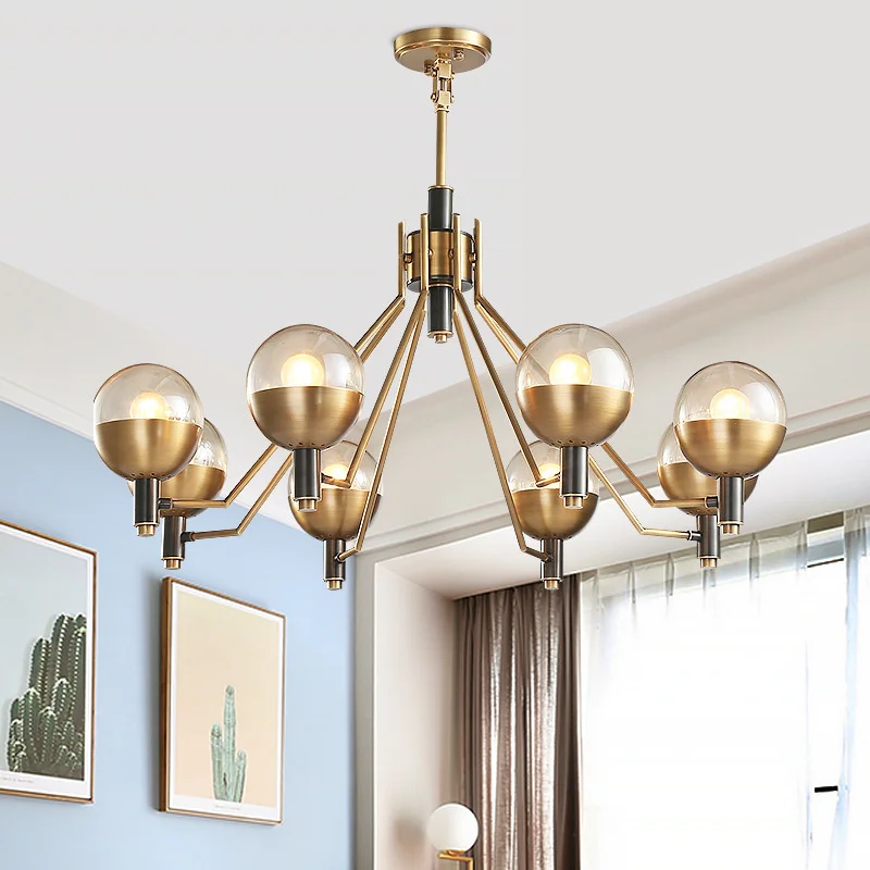 

modern led glass ball crystal industrial lighting light ceiling deco maison e27 pendant light dining room chandelier lighting