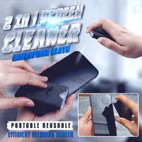 2 in 1 phone screen cleaner spray computer screen dust removal microfiber cloth set cleaning artifact mobile phone