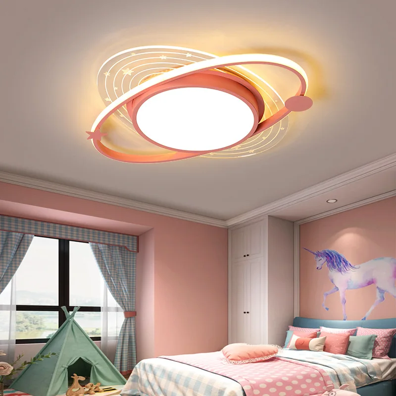

Planet Dimmable Led Ceiling Lights For Bedroom Nursery Child Baby Boy Children Room Ceiling Lamp For Kids Room Light Fixture