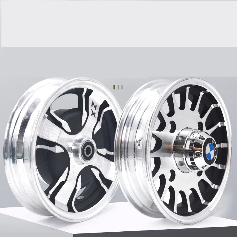 

300-8 Brake drum Aluminum alloy front wheel 6201 electric motorcycle accessories rear wheel mesh vacuum tire hub