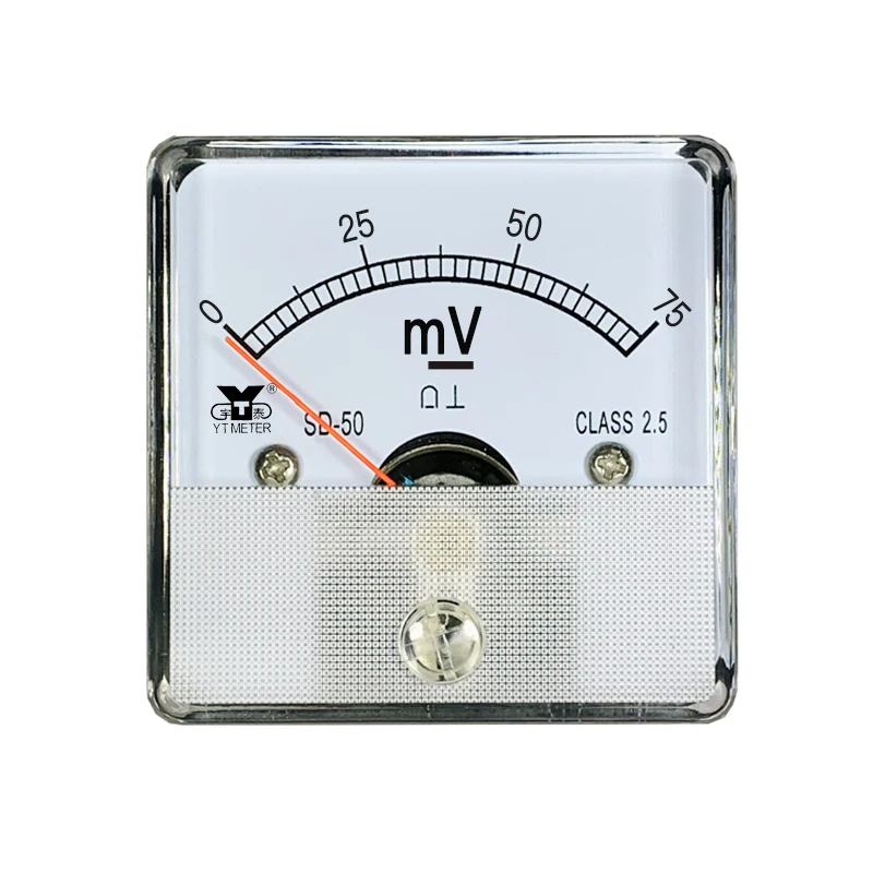 SD50 Вольтметр постоянного тока 50 мВ 75 100 указатель вольтметр DH50 CZ50 маленькое