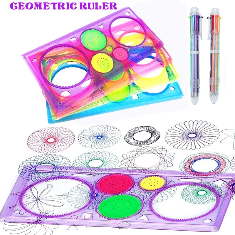 Шаблон для рисования детских игрушек пластиковая линейка детская обучающая