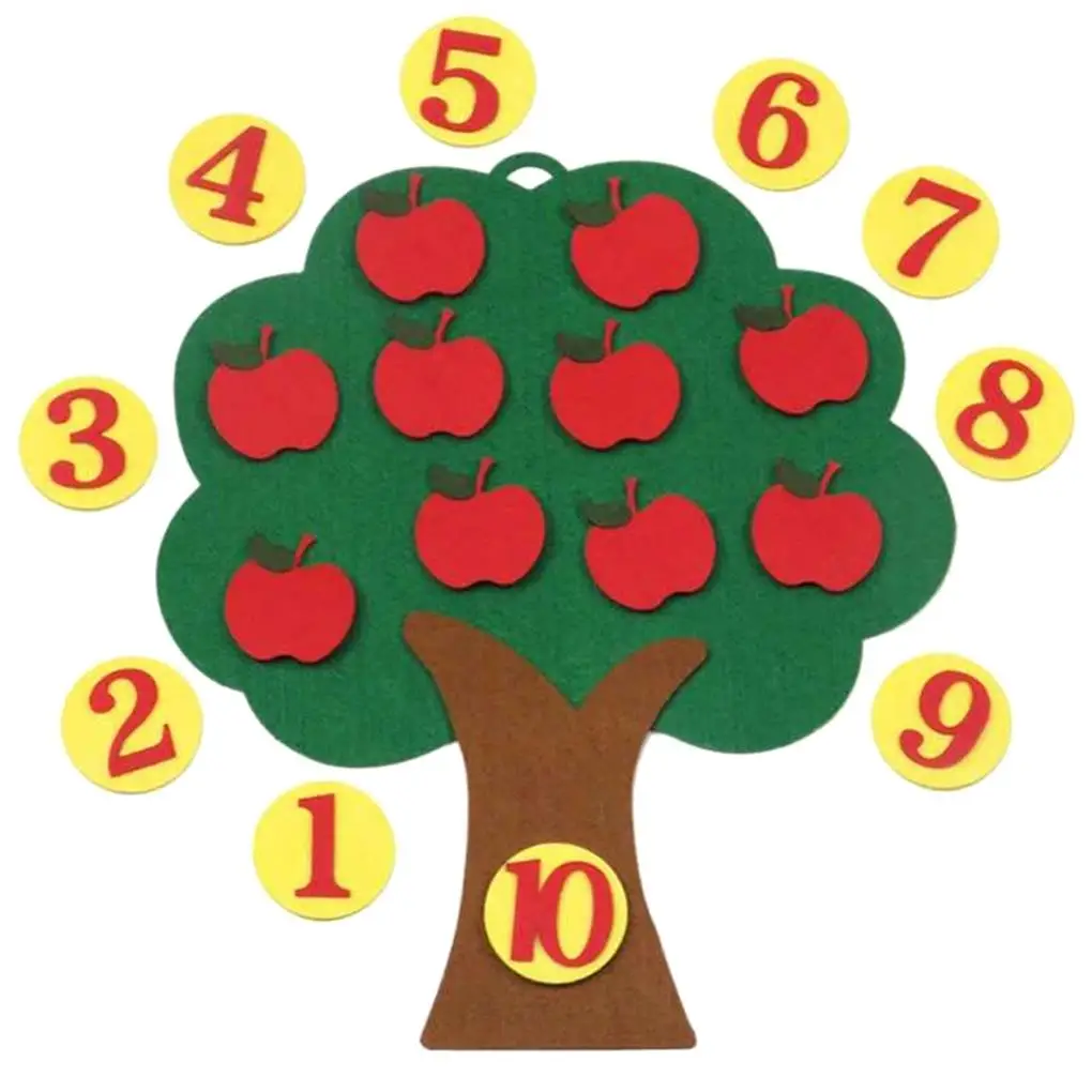 

Набор математических игрушек Apple Tree для дома, детского сада, интересные игрушки для мальчиков и девочек с подсчетом и цифрами, Игрушки для раннего развития, Обучающие реквизиты