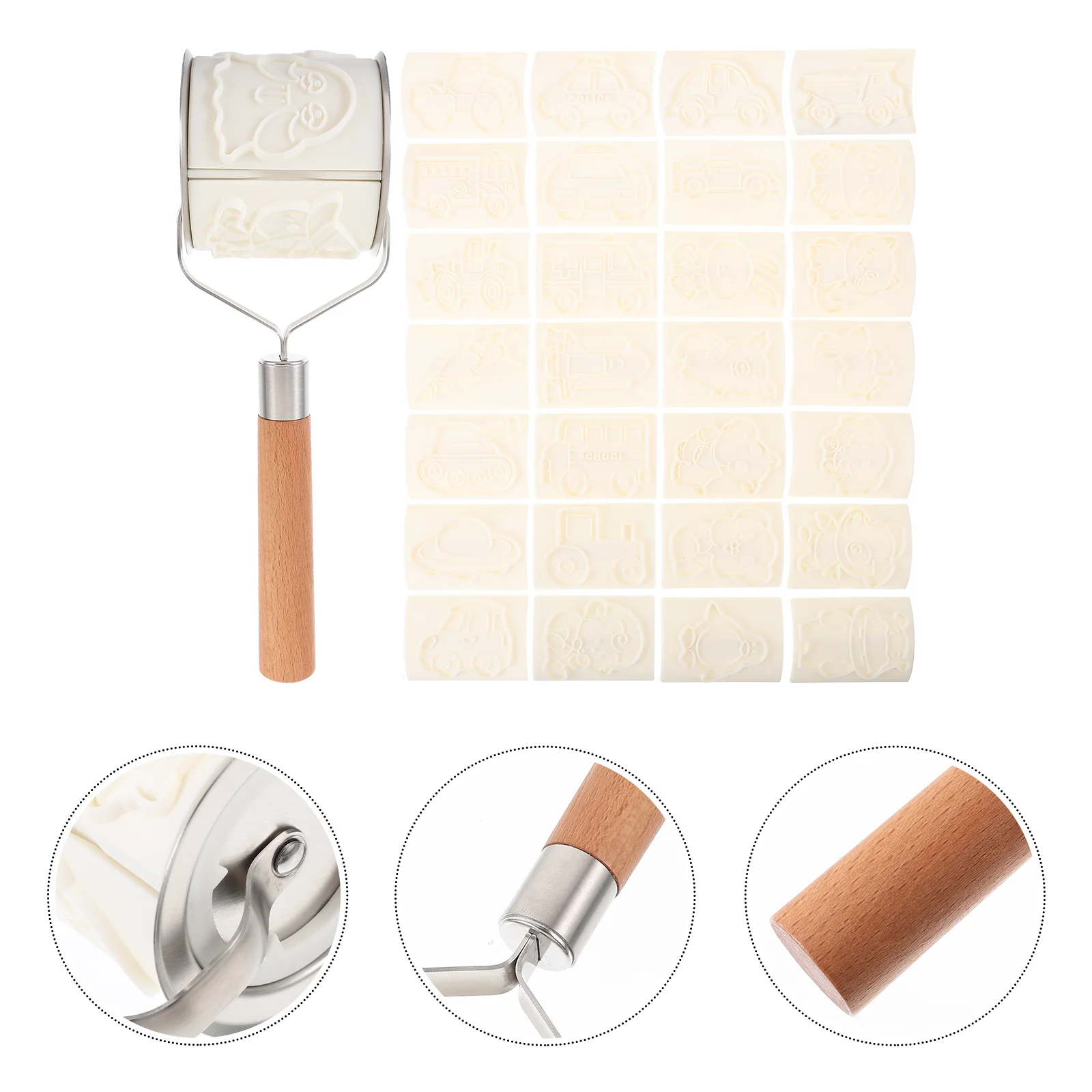 

Embossed Cookie Cartoon Cutters Shaped Food-grade Baking Rolling Type Mold