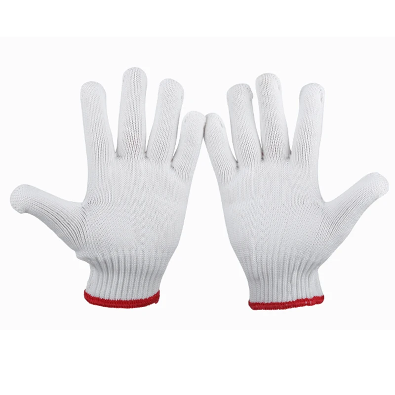 

Labor protection yarn gloves, cotton thread, white thread, site driver, auto repair work gloves