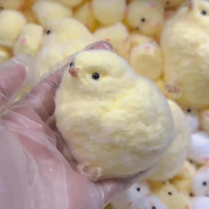 Keai ручной работы царапающие и растирающие игрушки маленькая желтая курица