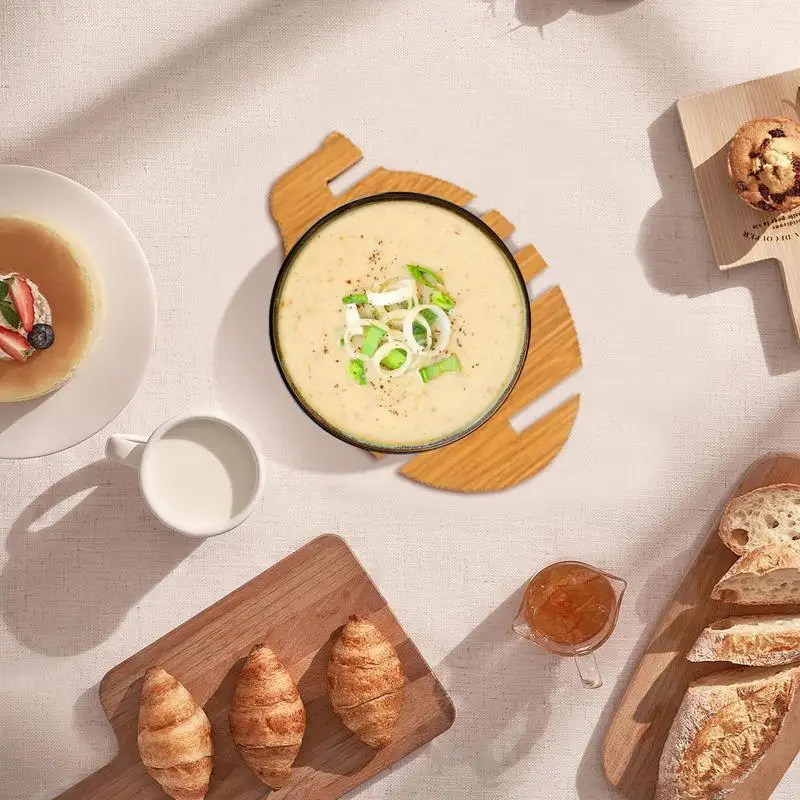 Кухонные подставки милые деревянные для напитков в виде животных штабелируемые