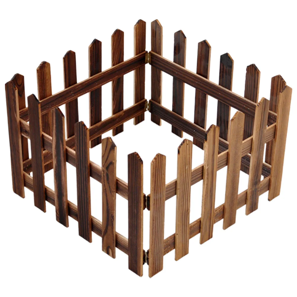 

Picket Fence Edging Outdoor Decor Wooden Garden Fence Border Lawn Fence Plants Decor
