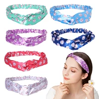 2022 new candygirl sports sweat ball headbands girls fitness women hair accessories bandannas wide running baseball hair band