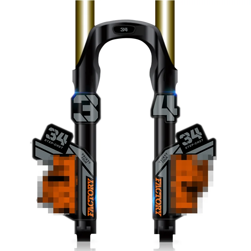 

2021-fox-float34 mountain bike front fork stickers bicycle fox34 front fork decals MTB bike decal