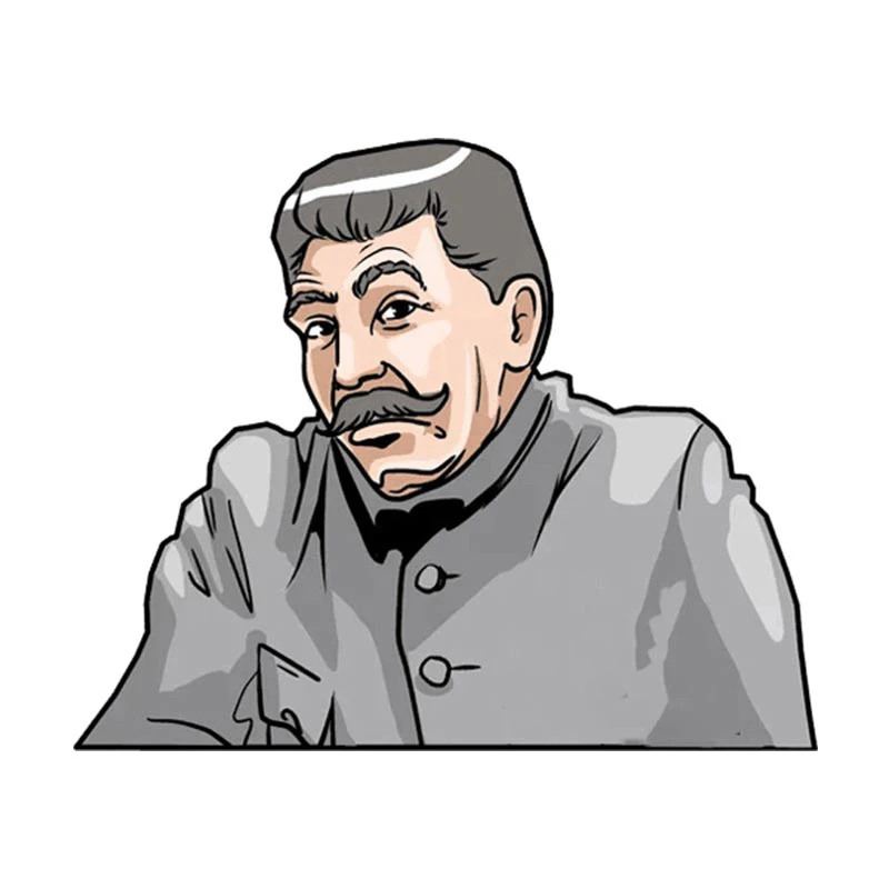 

Для СССР Сталин автомобильные аксессуары наклейки мотоциклетные окна караван граффити мультяшная наклейка водостойкая JDM украшение автомобиля Y04