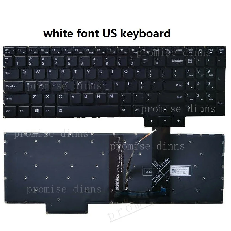 Фото Клавиатура с подсветкой M US для Lenovo Legion 5 pro 16ITH6 16ACH6H 16IAH7H 15ACH6 17ACH6 №3