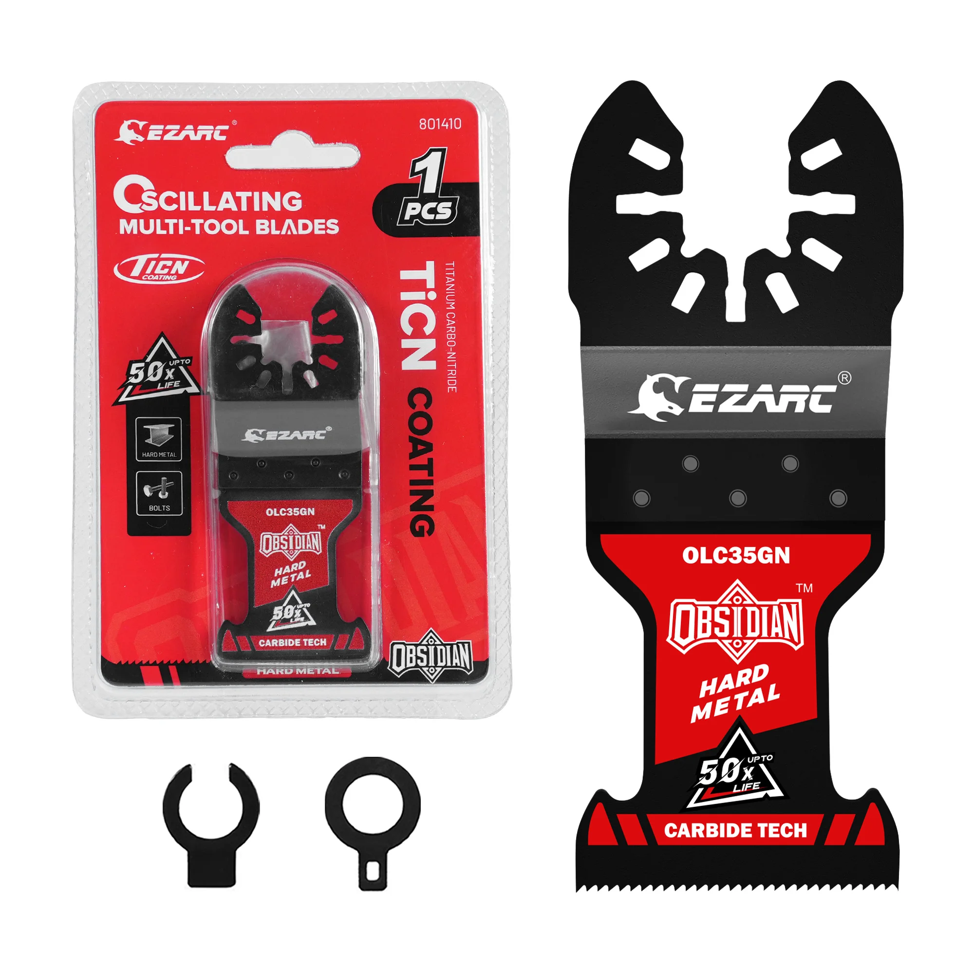 

EZARC Осциллирующее полотно из карбида обсидиана TiCN 0,8 мм