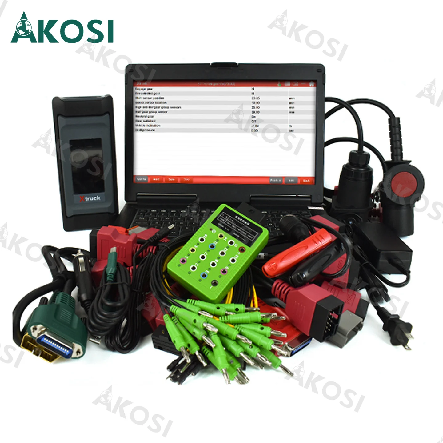 Фото Диагностический инструмент Xtruck Transmission Retarder AMT ABS для ZF EATON FAST Voith Dong Feng Chassis + ноутбук Toughbook CF53 №1