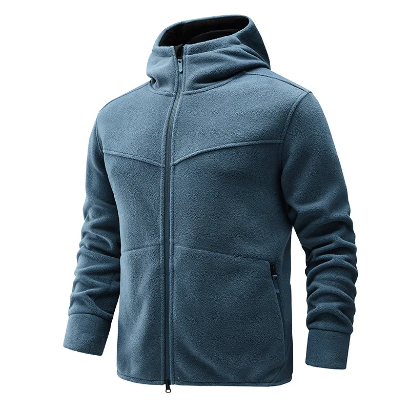 

WISH2022 new cross-border foreign trade men's windproof and cold-resistant fleece sports winter hooded warm thick coat