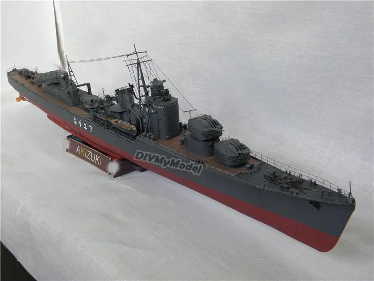 

DIYMyModeI Japanese Autumn Moon class destroyer DIY Handcraft Paper Model Kit Handmade Toy Puzzles Gift Movie prop