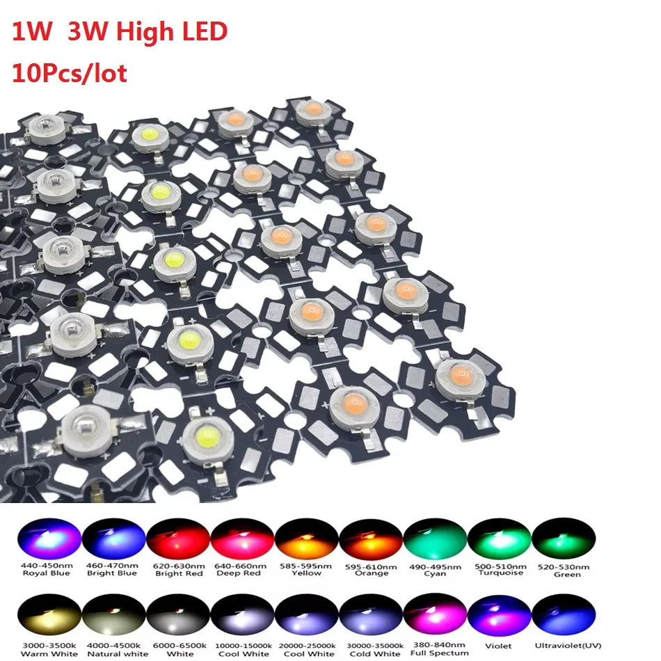 

Светодиодные чипы TiaoChongYi 1Вт 3Вт 20мм