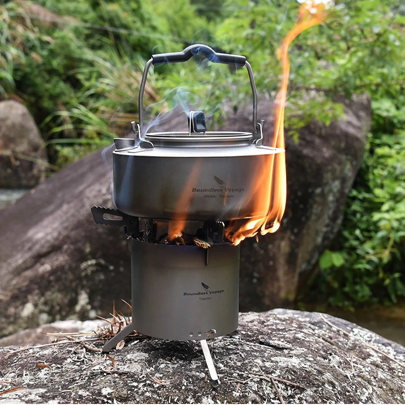 Плитка для кемпинга Boundless Voyage титановая деревянная плита съемные подставки