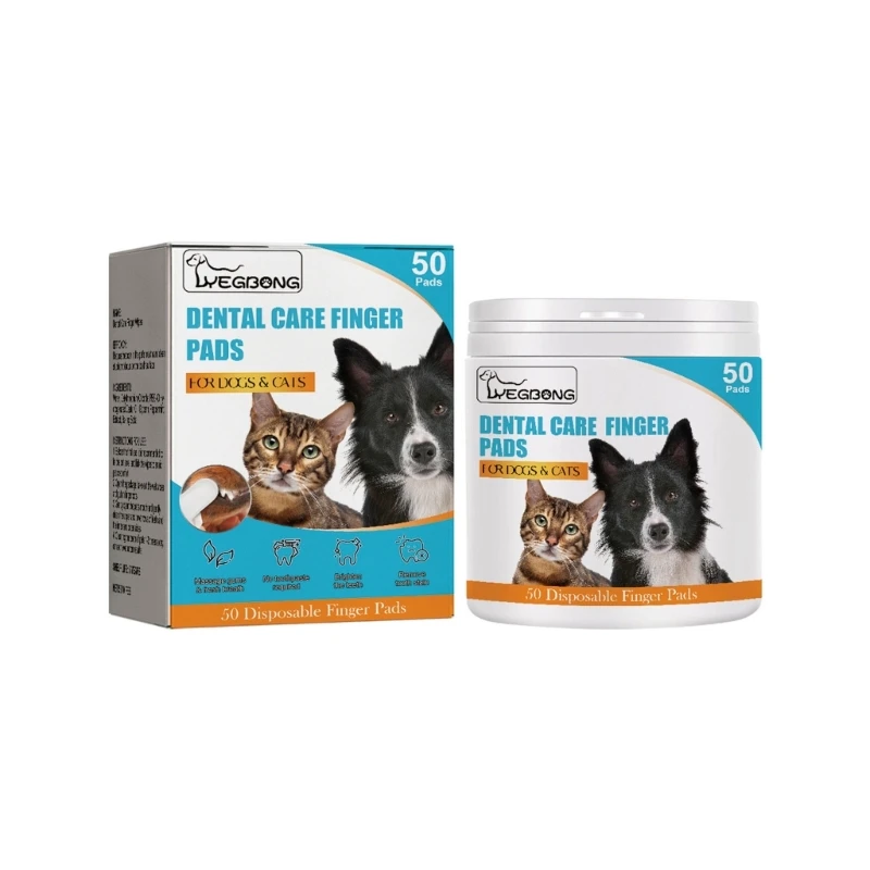 

Dog Finger Dental Cleaning Wipes Teeth Cleaning Bad Breath Care Nontoxic Dental Cleaning Wipes Dog Cat Cleaning Supplies