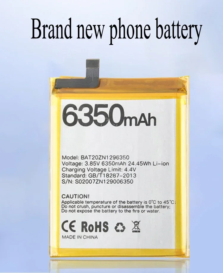 EOTABACC 100% оригинальный аккумулятор емкостью 6350 мАч для DOOGEE S96 Pro BAT20ZN 1296350