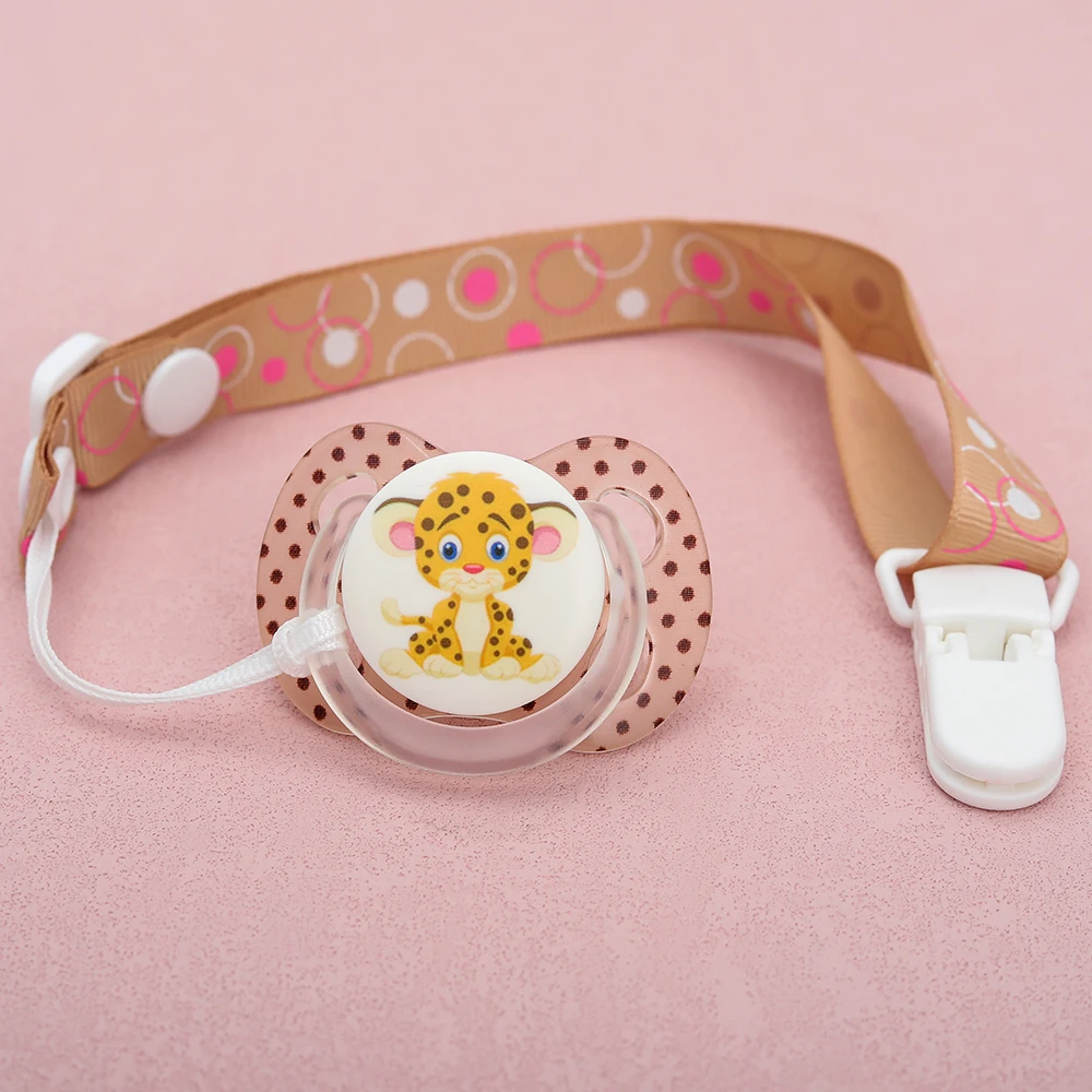 

Luxury New Pacifier With Clips Baby Items Acrylic Customized Pacifier BPA Free Fashion Pattern Infant For Shower Gift Chupetes