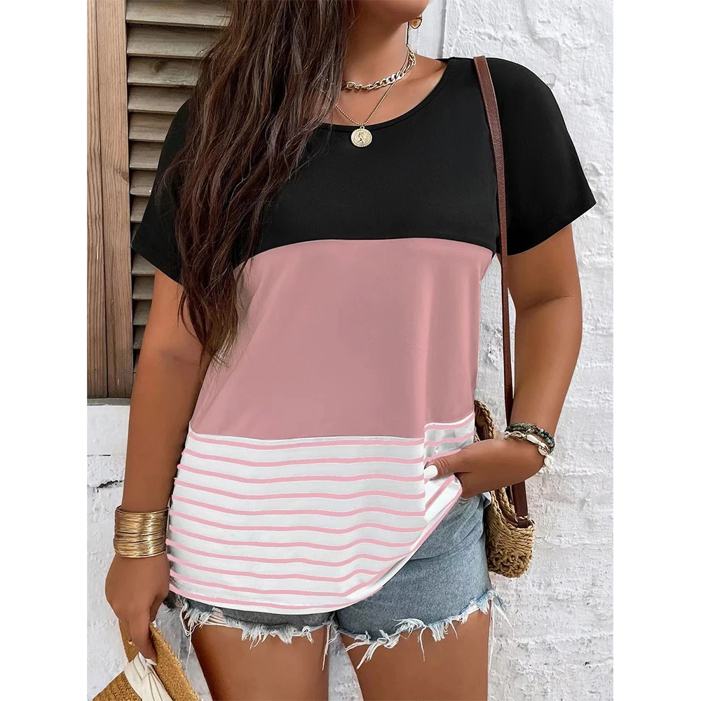 Женская футболка с V-образным вырезом