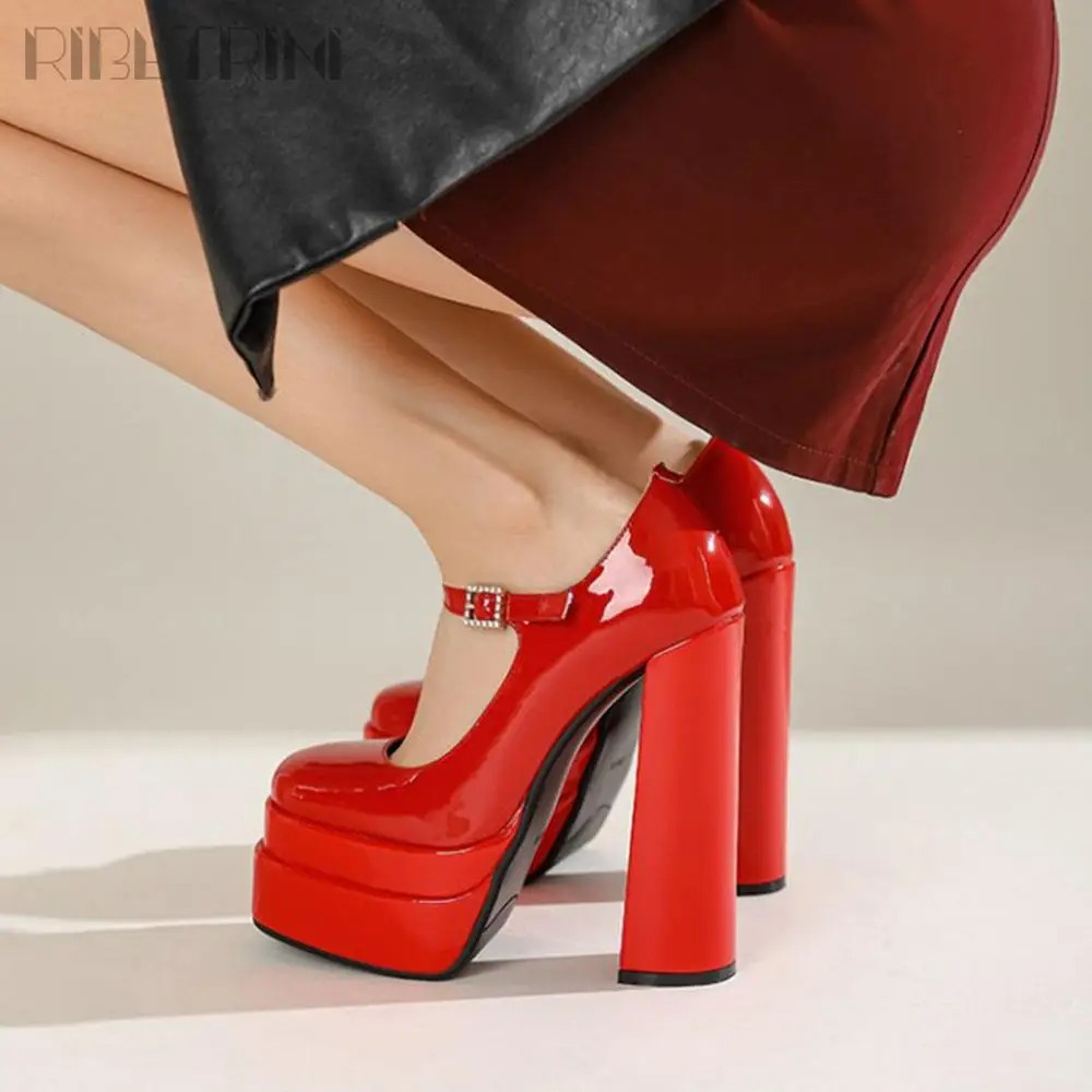 

Elegant Wedding Pumps Women High Heels Buckle Platform Trendy Luxury Design Stylish Sexy Party women's Shoes Spring Autumn