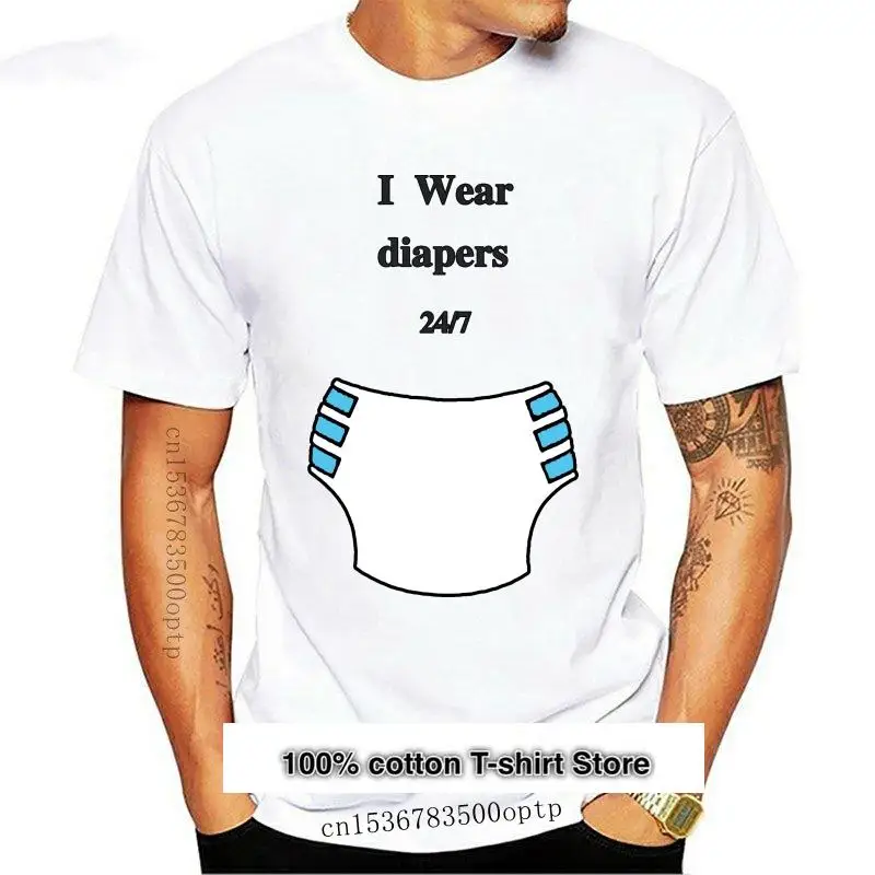 

I wear-pañales para ropa de camiseta, 24, 7, abdl, ab, dl, para adultos, para amantes de los pañales