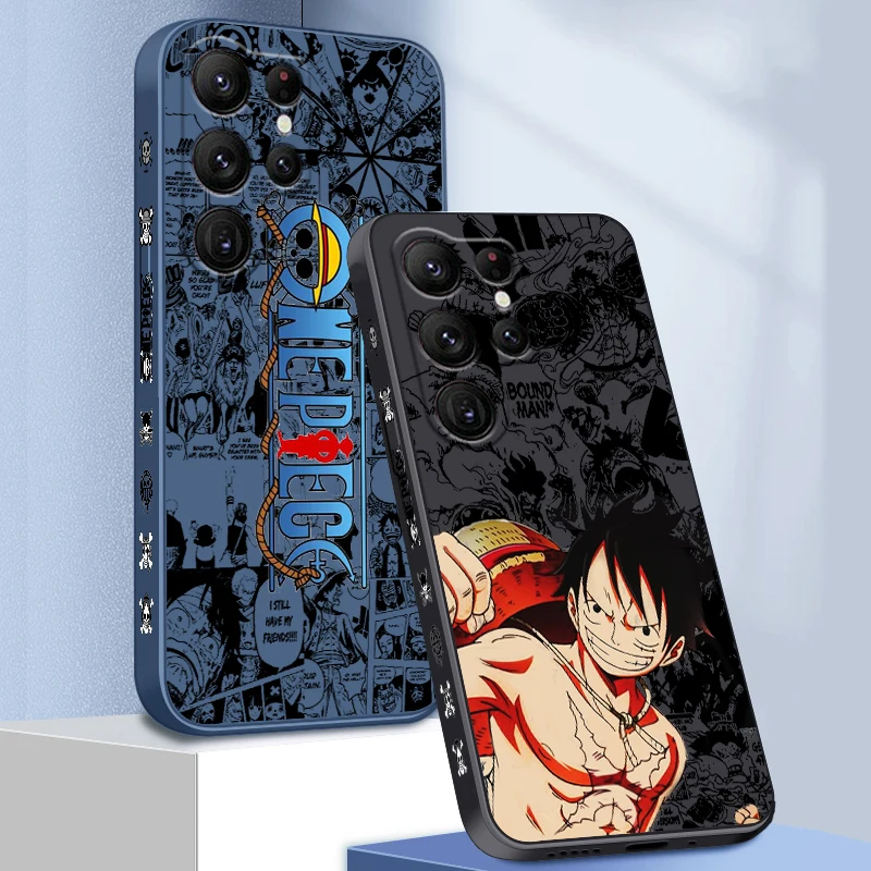 

Cute Art O-One P-Piece Comics Liquid Left Rope For Samsung Galaxy S23 S22 S21 S20 FE S10 Ultra Plus Lite 5G Cover Phone Case