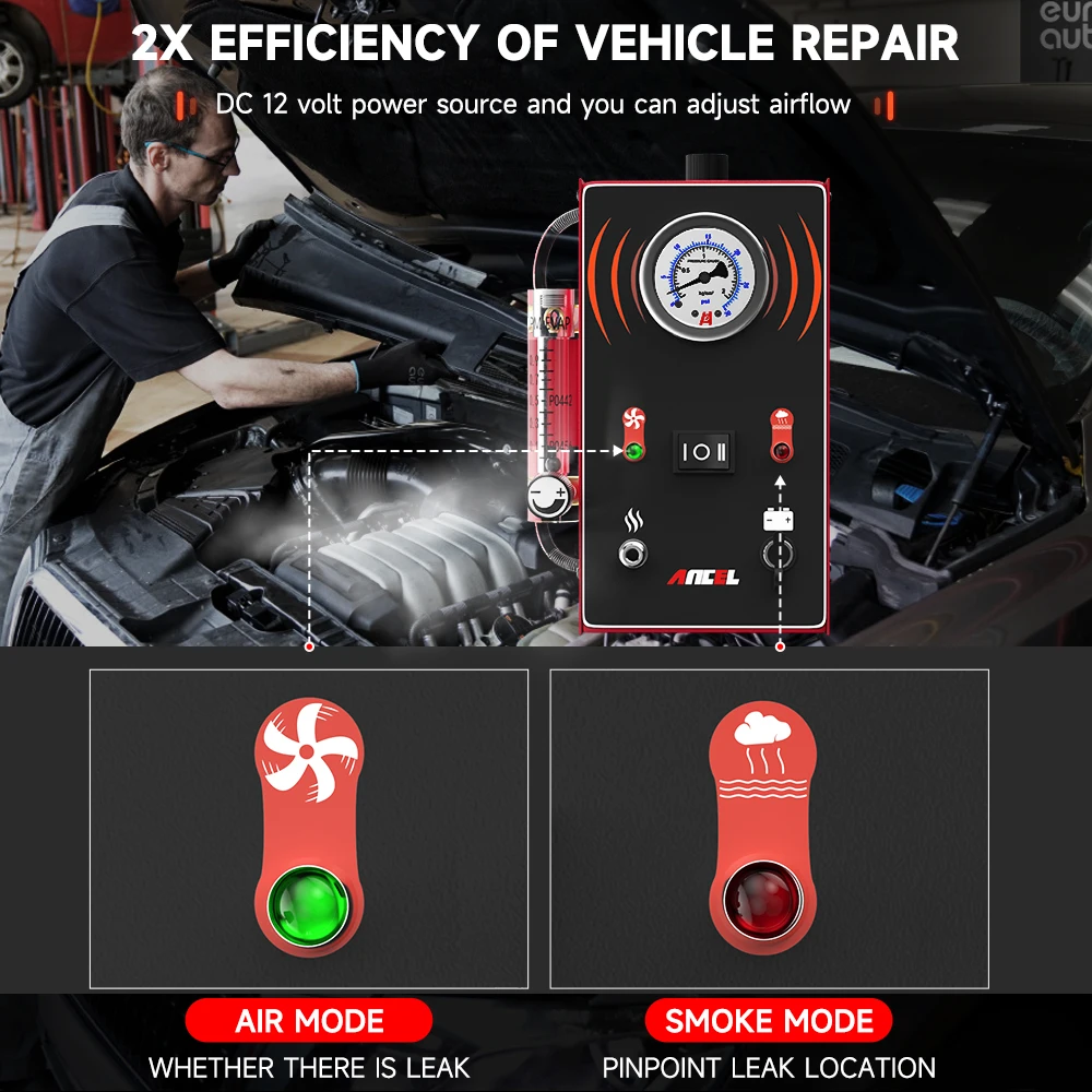 ANCEL S300 Lite автомобильная машина EVAP диагностический вакуумный тестер обнаружения