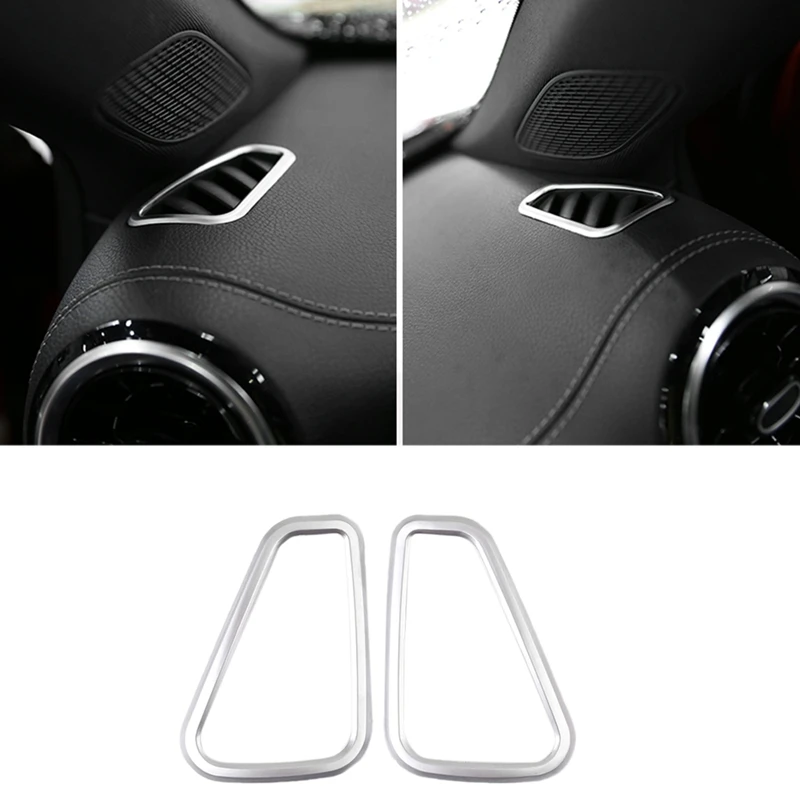 

for Mercedes Benz A Class W177 2018-2020 Chrome ABS Side Air Conditioning Vent Outlet Cover Trim Sticker