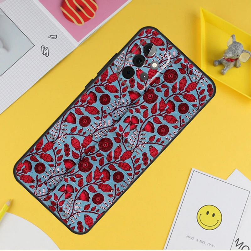 Африканский восковой тканевый чехол для телефона Samsung Galaxy A53 A33 A13 A12 A32 A52 A14 A34 A54 A15