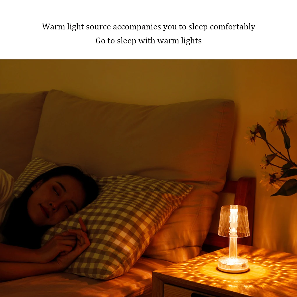 

Bedside Lamp Touch Control Atmosphere Dorm Bedroom Night Light Ornament