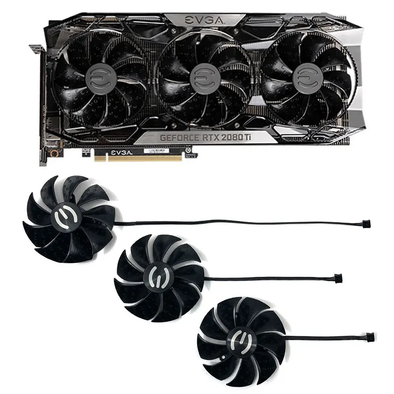 Новый вентилятор охлаждения 87 мм PLD09220S12H для замены EVGA RTX 2080 Ti FTW3 ULTRA 2070 SUPER RTX2080 Вентиляторы Охлаждения видеокарты
