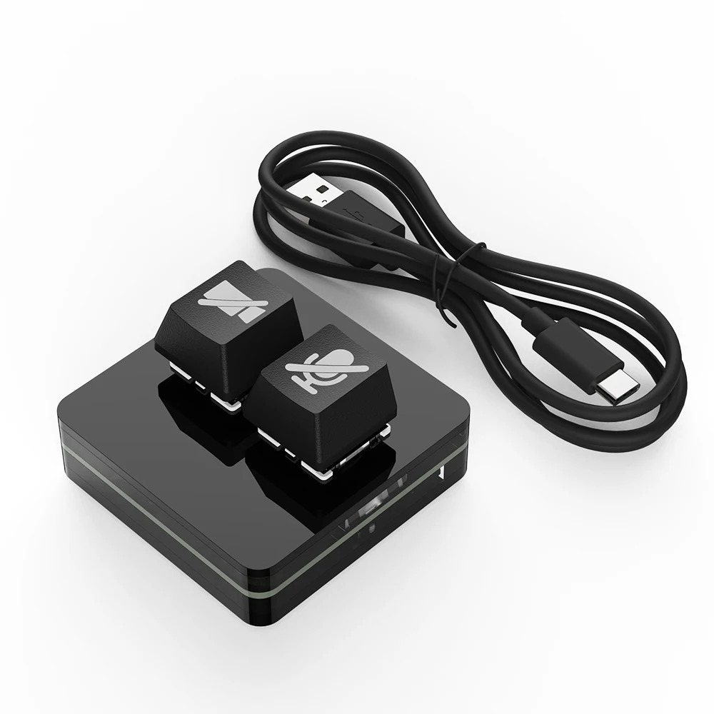 

Игровая механическая мини-клавиатура Macropad с двумя клавишами и 4 клавишами