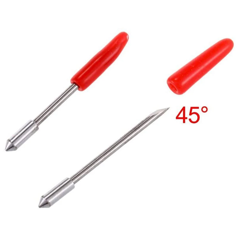 100 шт. 45 градусов Виниловый резак плоттер лезвия для графитока CB09U CB09 Силуэт КАМЕЯ