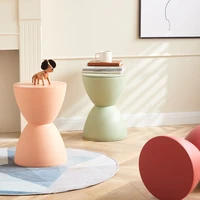 nordic plastic stool ins side table creative design hourglass bedside fashionable changing shoes round pier home furniture